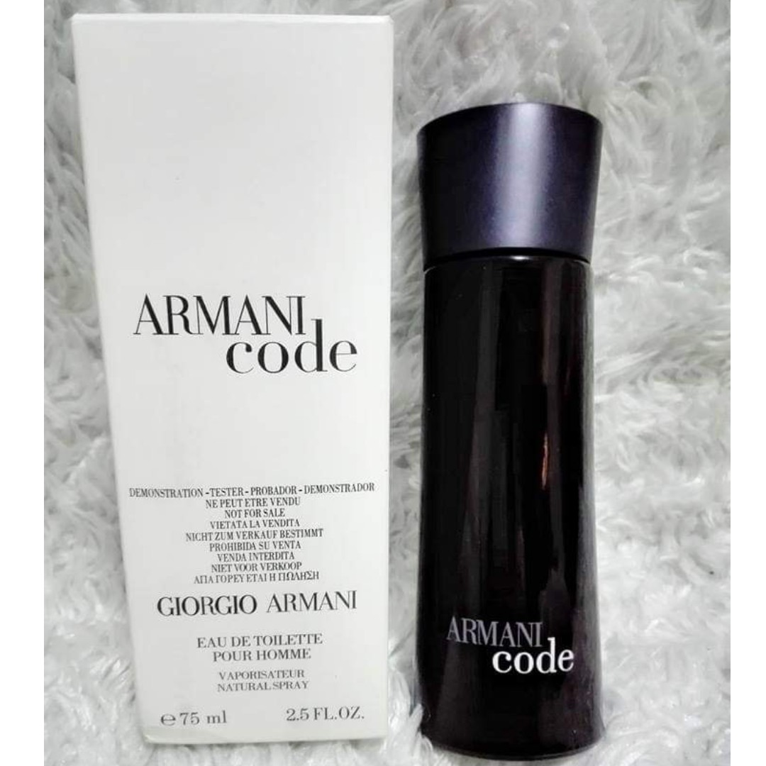 armani code tester fake