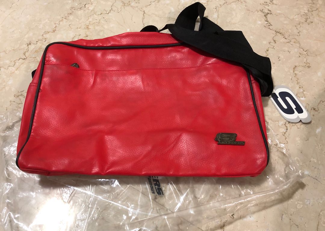 Authentic Skechers Leather Sling Bag 