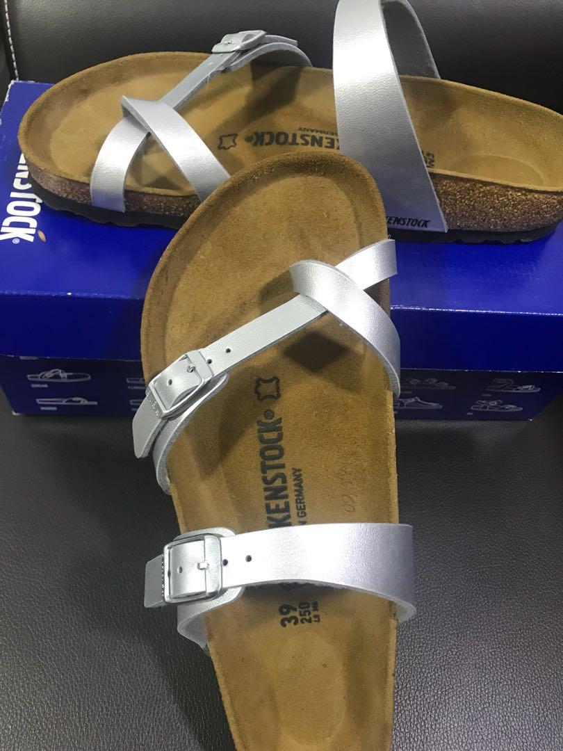 Birkenstock MAYARI silver Women s Fashion Footwear Flipflops