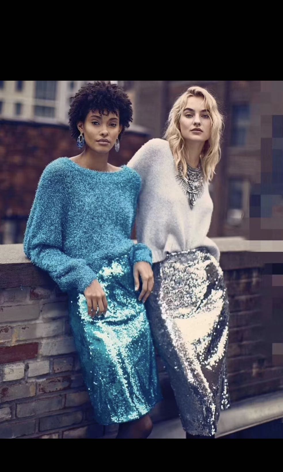 Alice and olivia sequin skirt sale