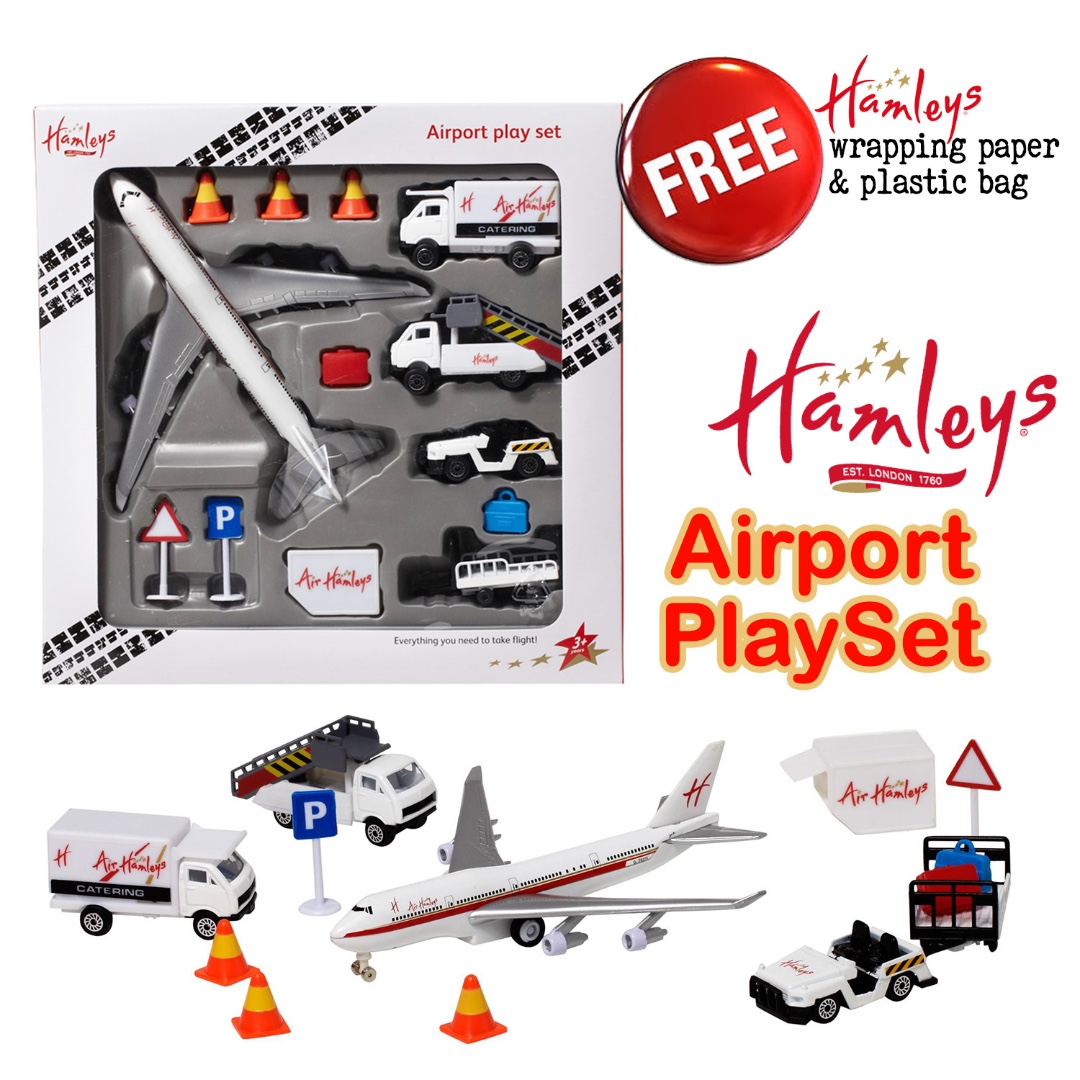Brand New Hamleys Aeroplane Airport Play set Airplane