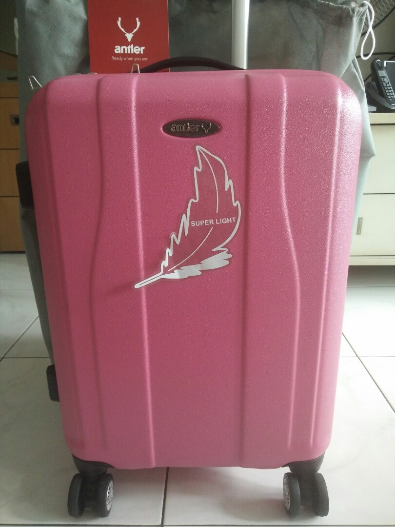 antler pink suitcase