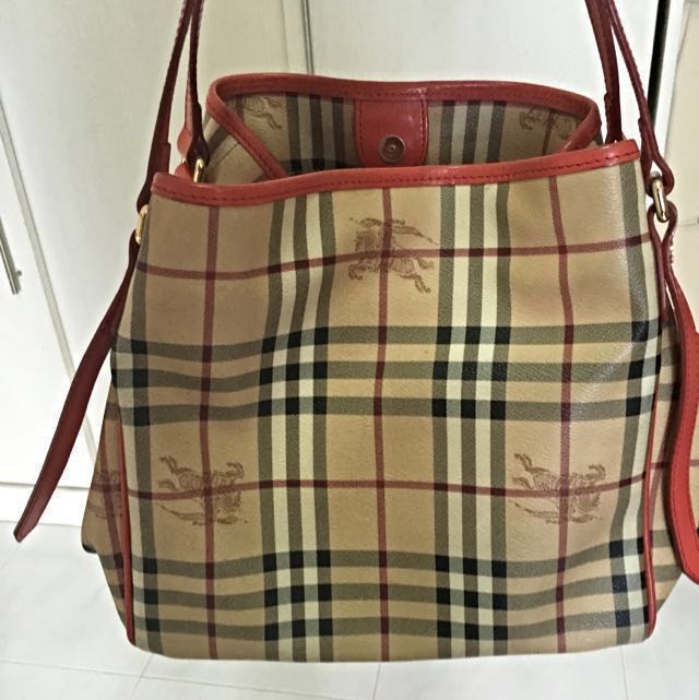 burberry bag orange
