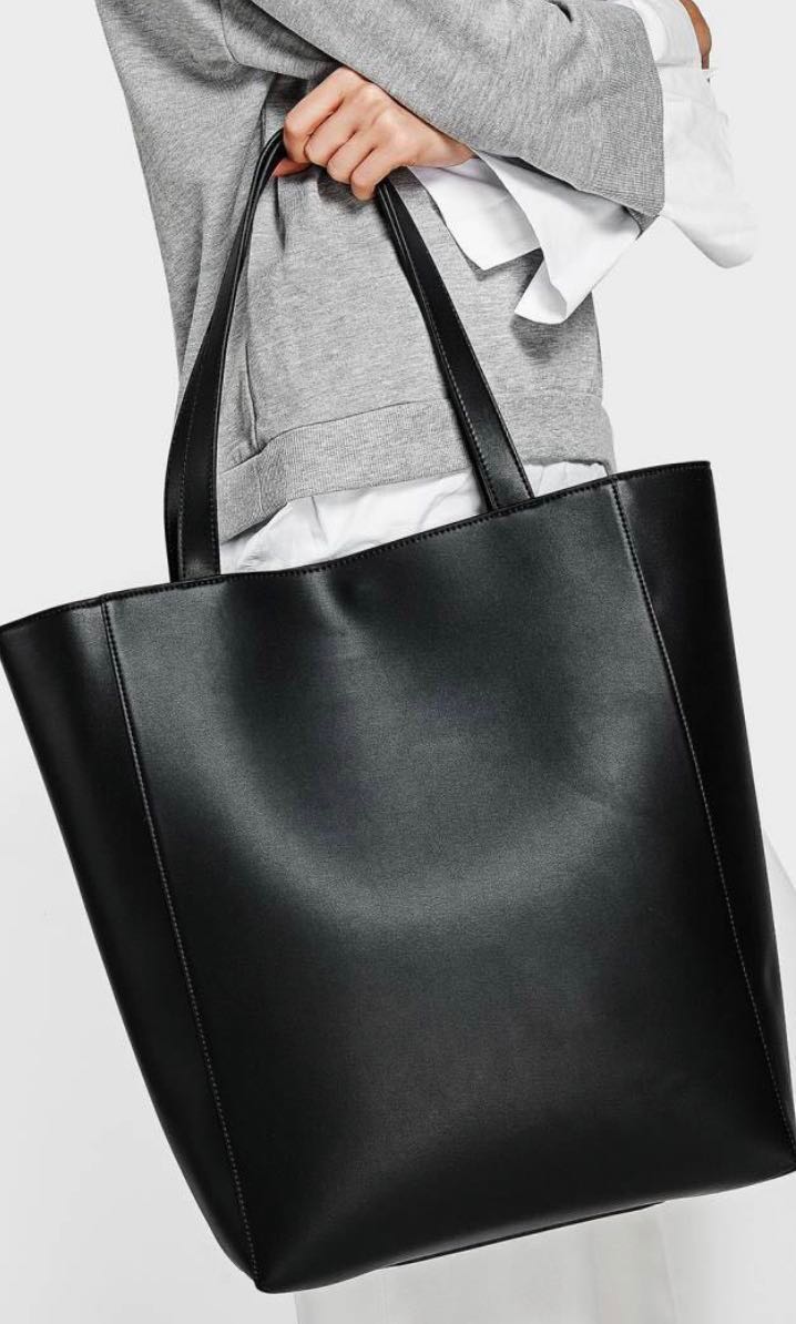 Charles Keith Black Tote Bag Women S Fashion Bags Wallets Handbags On Carousell