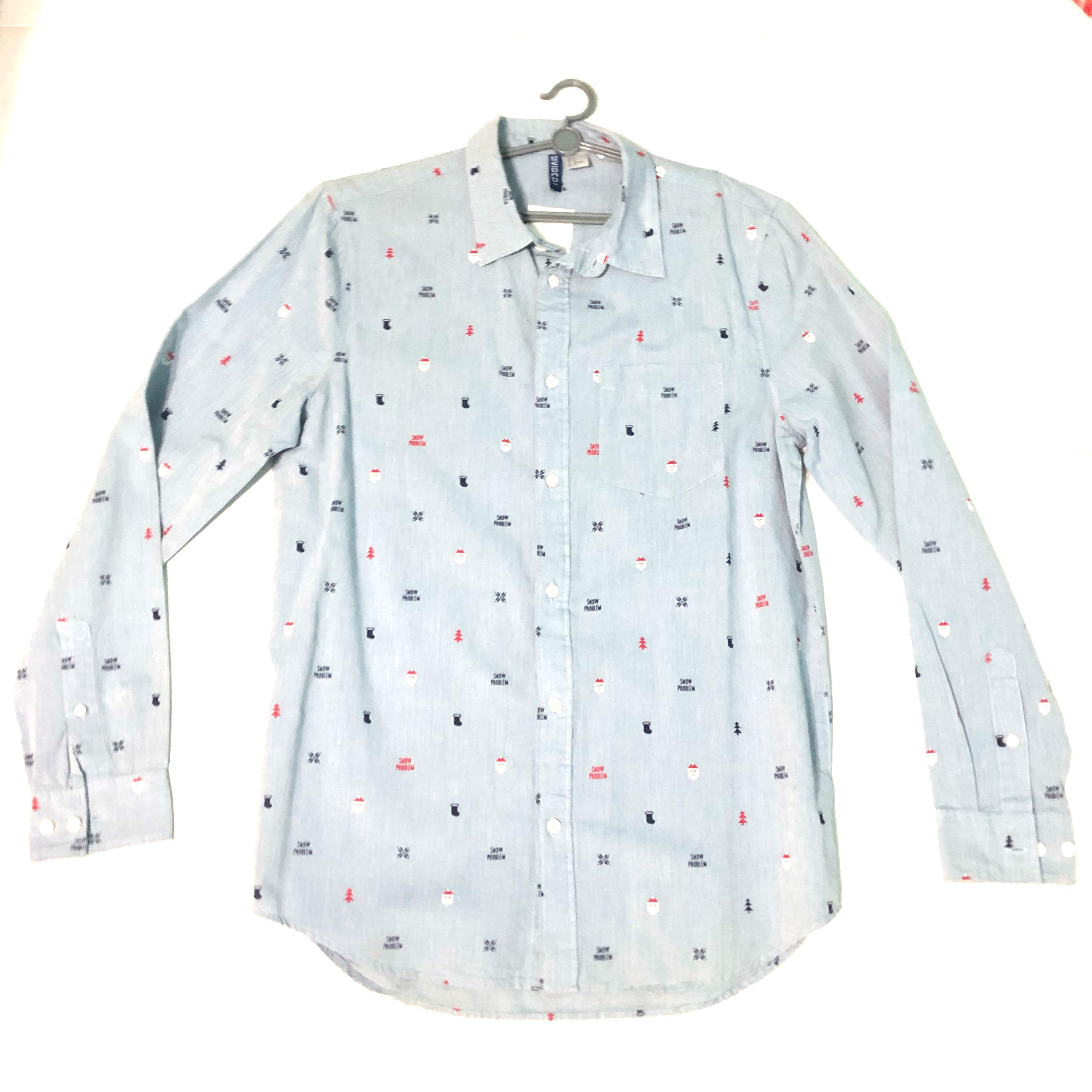 Christmas Button Up Shirt Men s Fashion Tops Sets Tshirts