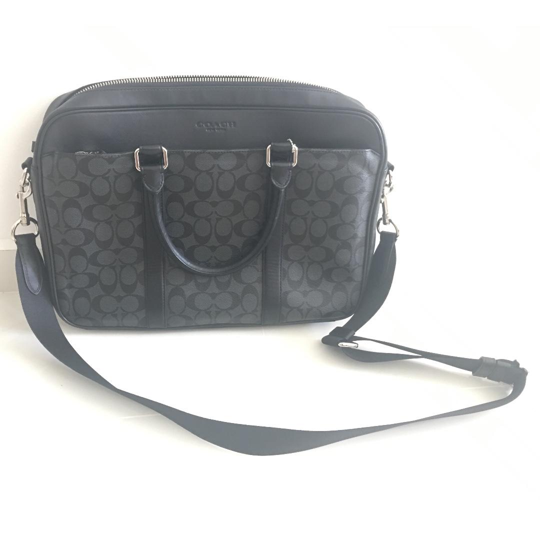 coach mens leather laptop bag
