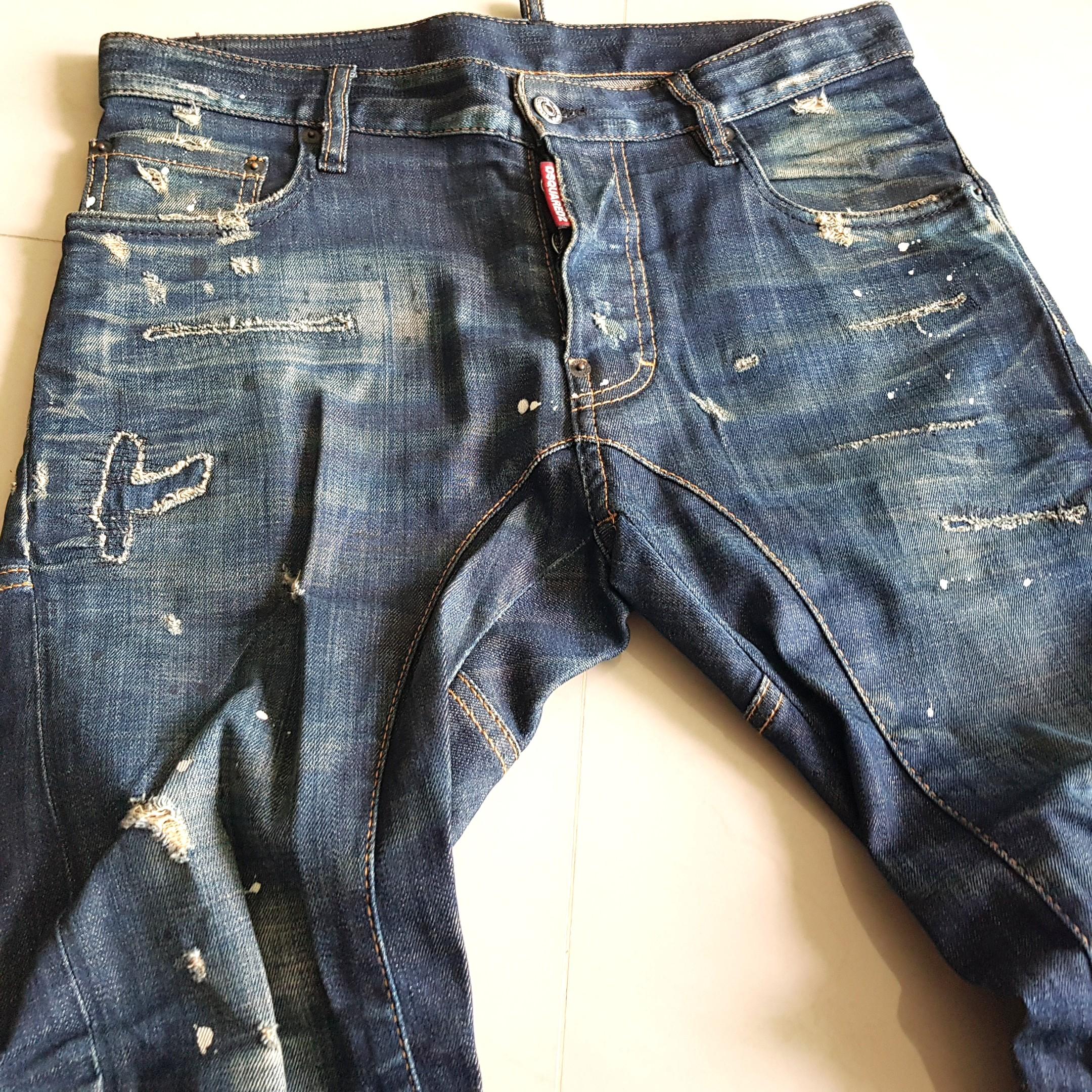 Dsquared2 jeans tidy biker sz46, Men's Fashion, Bottoms, Jeans on 