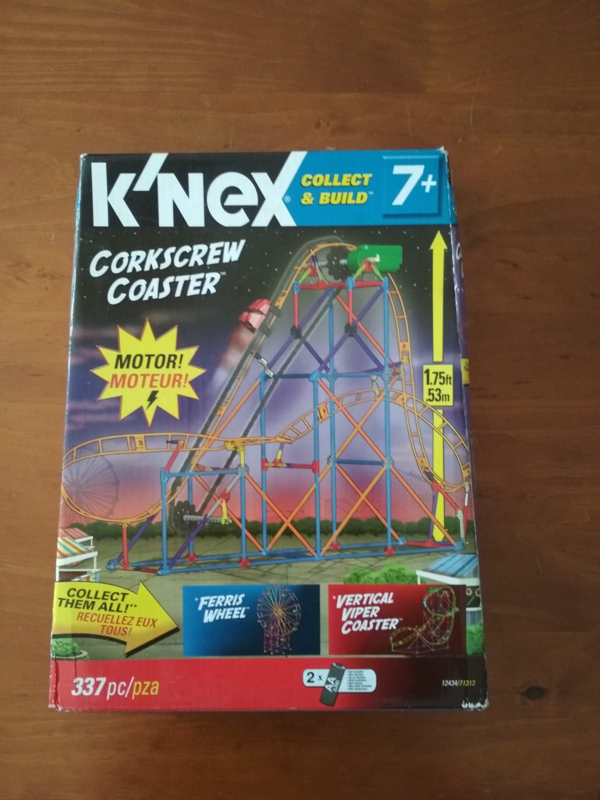 K Nex Corkscrew Coaster set
