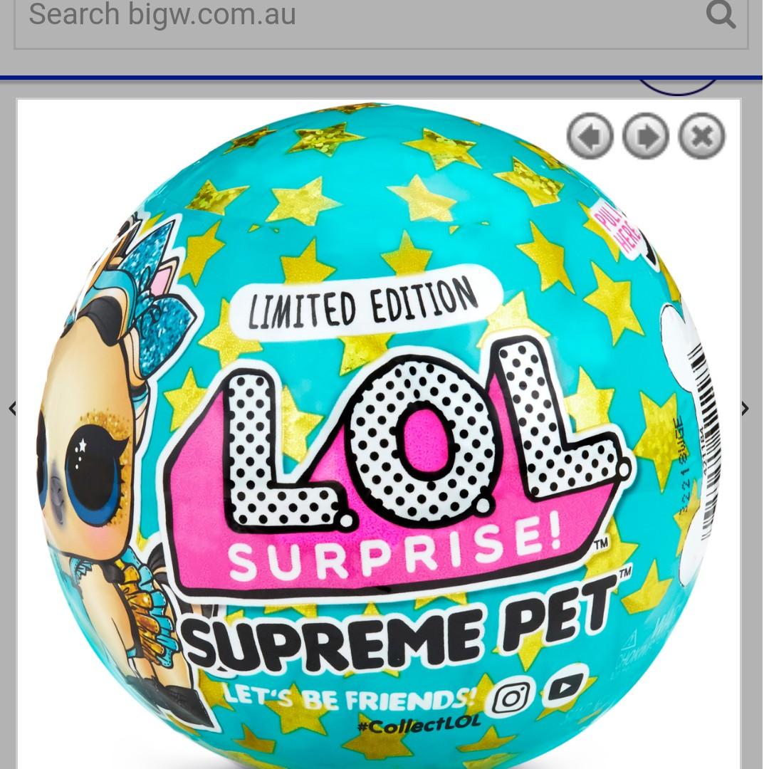 lol surprise limited edition supreme pet