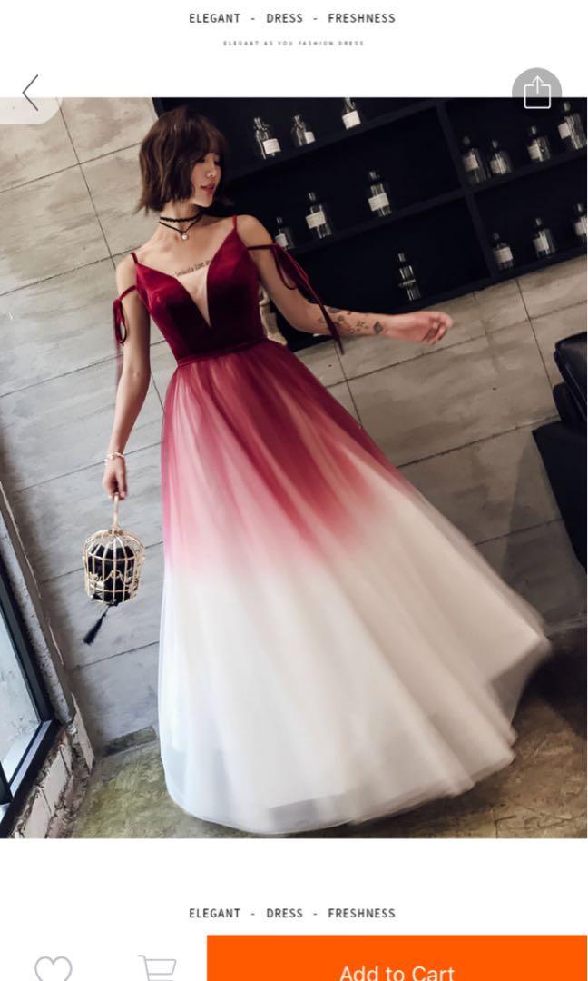 White and red prom store