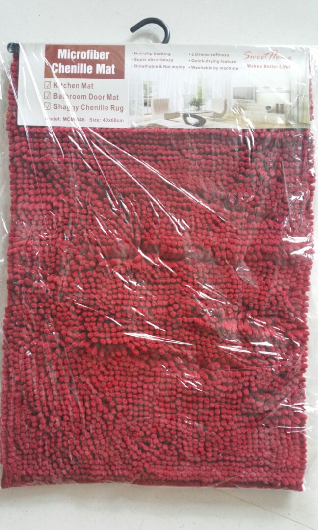 Microfiber Chenille Floor Mat For Bathroom Kitchen Rug Everything Photo
