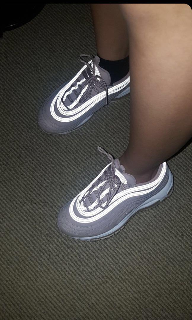 Nike Air Max 97 Rose Pink Reflective Women S Fashion Shoes On