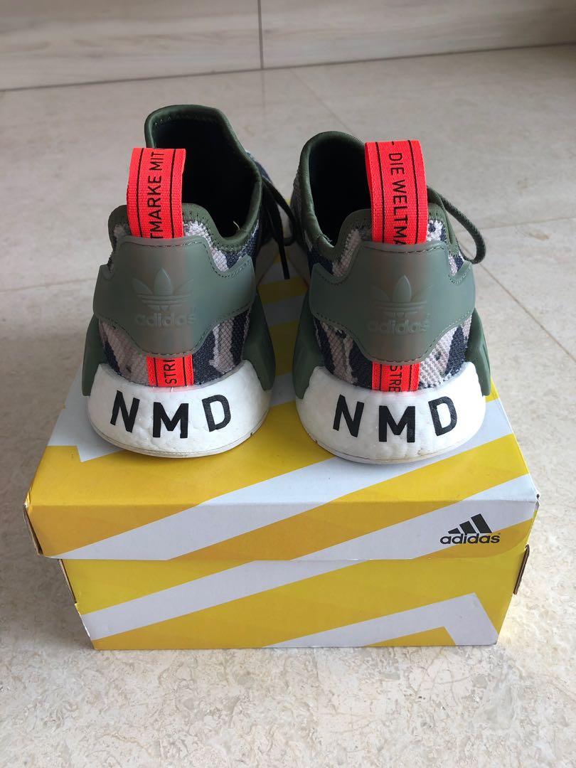 Nmd Camo Stencil Men s Fashion Footwear Sneakers on Carousell
