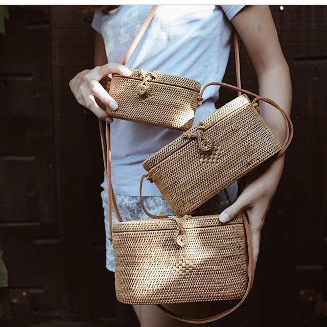 Rattan bags clearance for sale
