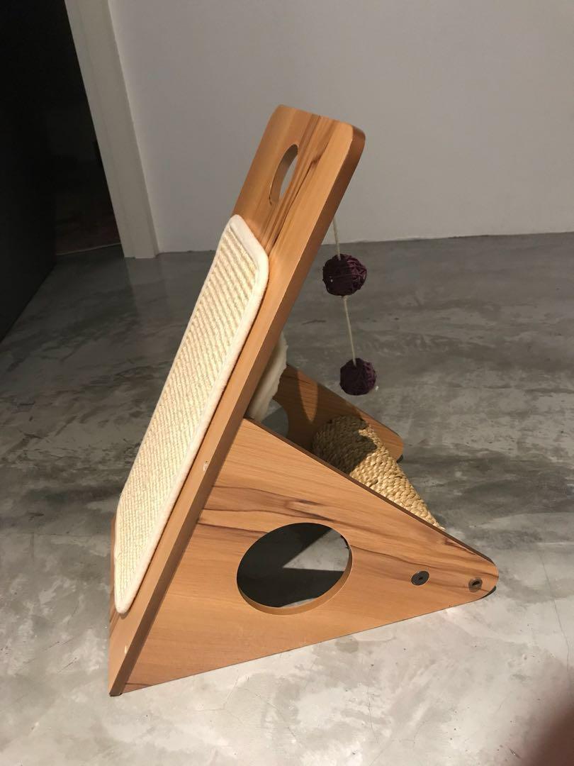 Scratching furniture vesper v playstation walnut Pet Supplies Homes Other Pet Accessories on Carousell