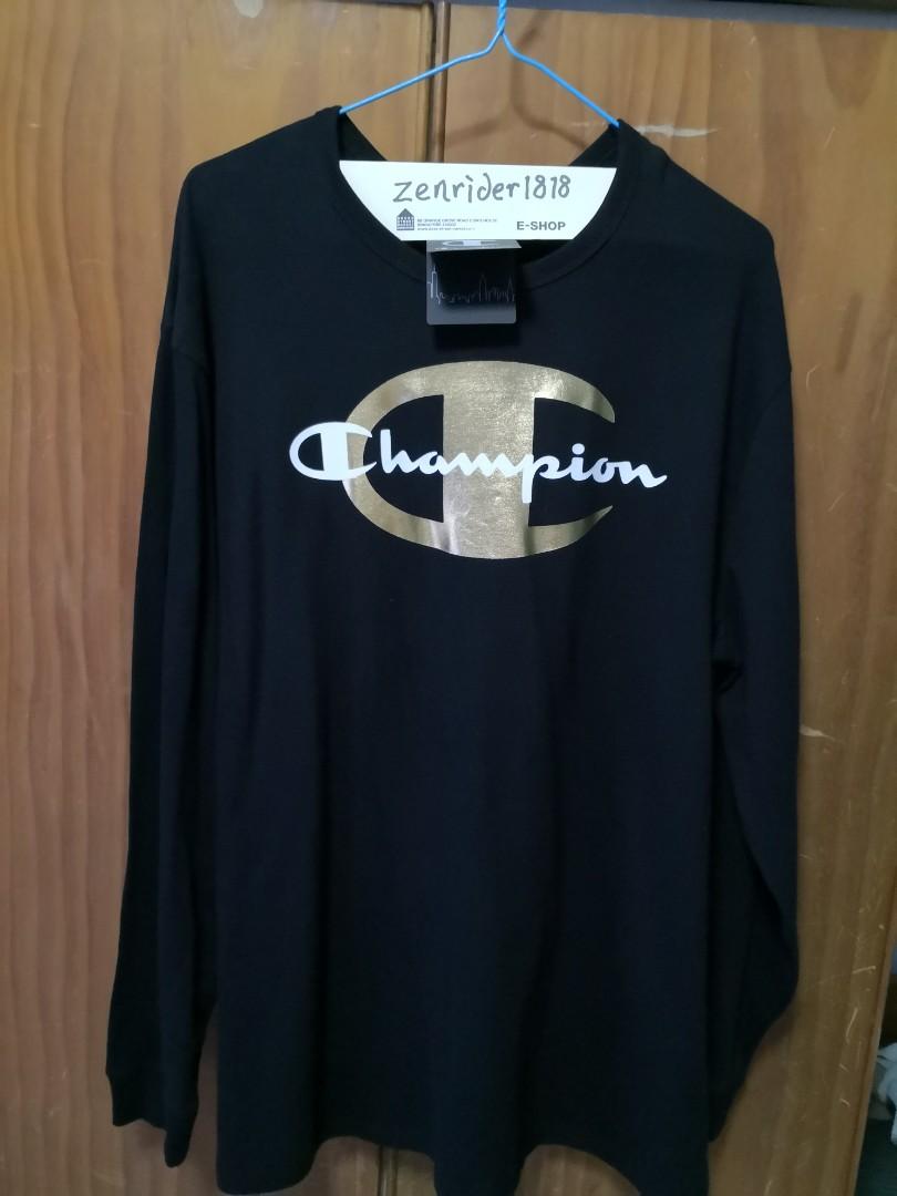 Size XXL Champion x Timberland Men T shirt black authentic Men s Fashion Tops Sets Tshirts Polo Shirts on Carousell