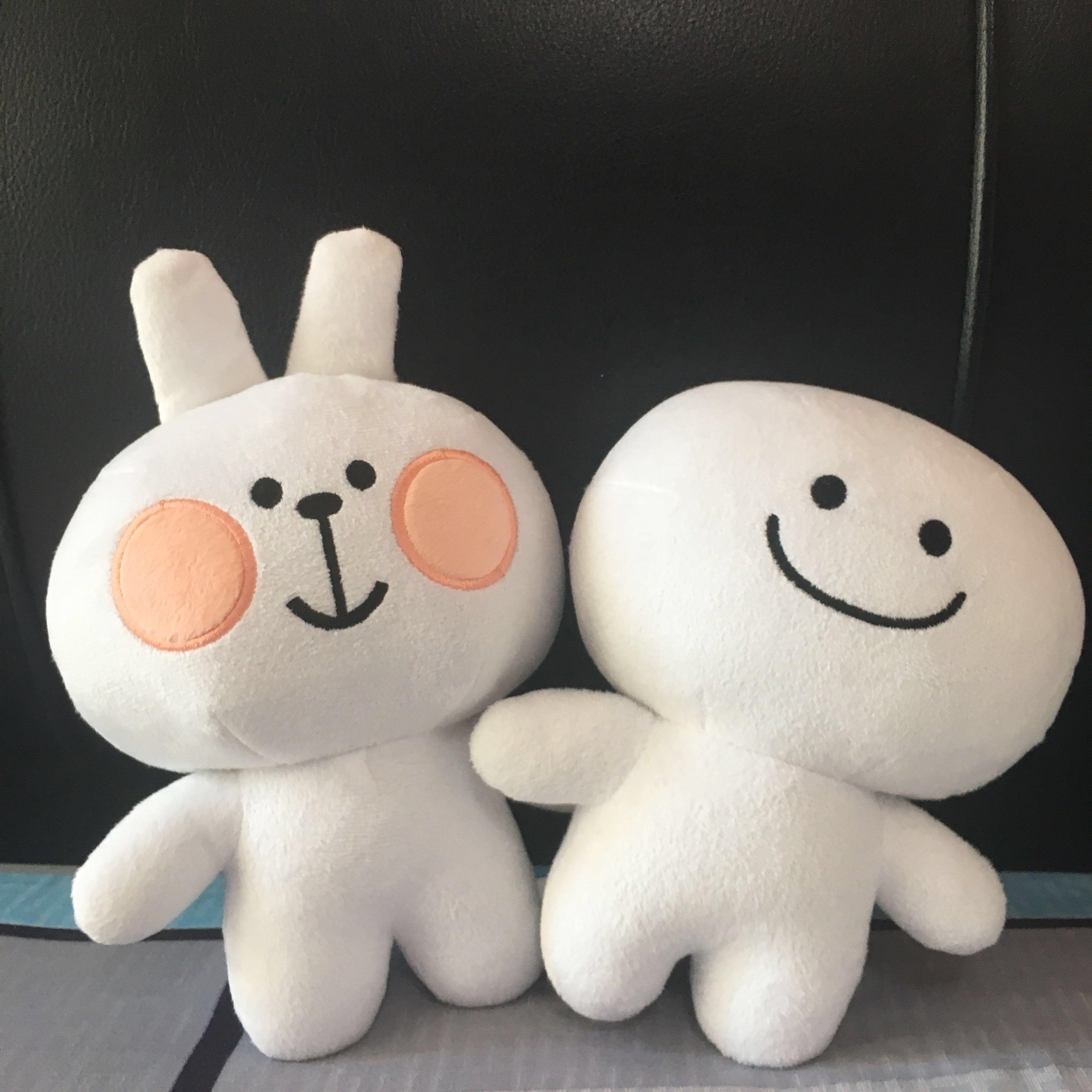 Spoiled Rabbit Smile Person Telegram Line Plushies Spoiledrabbit