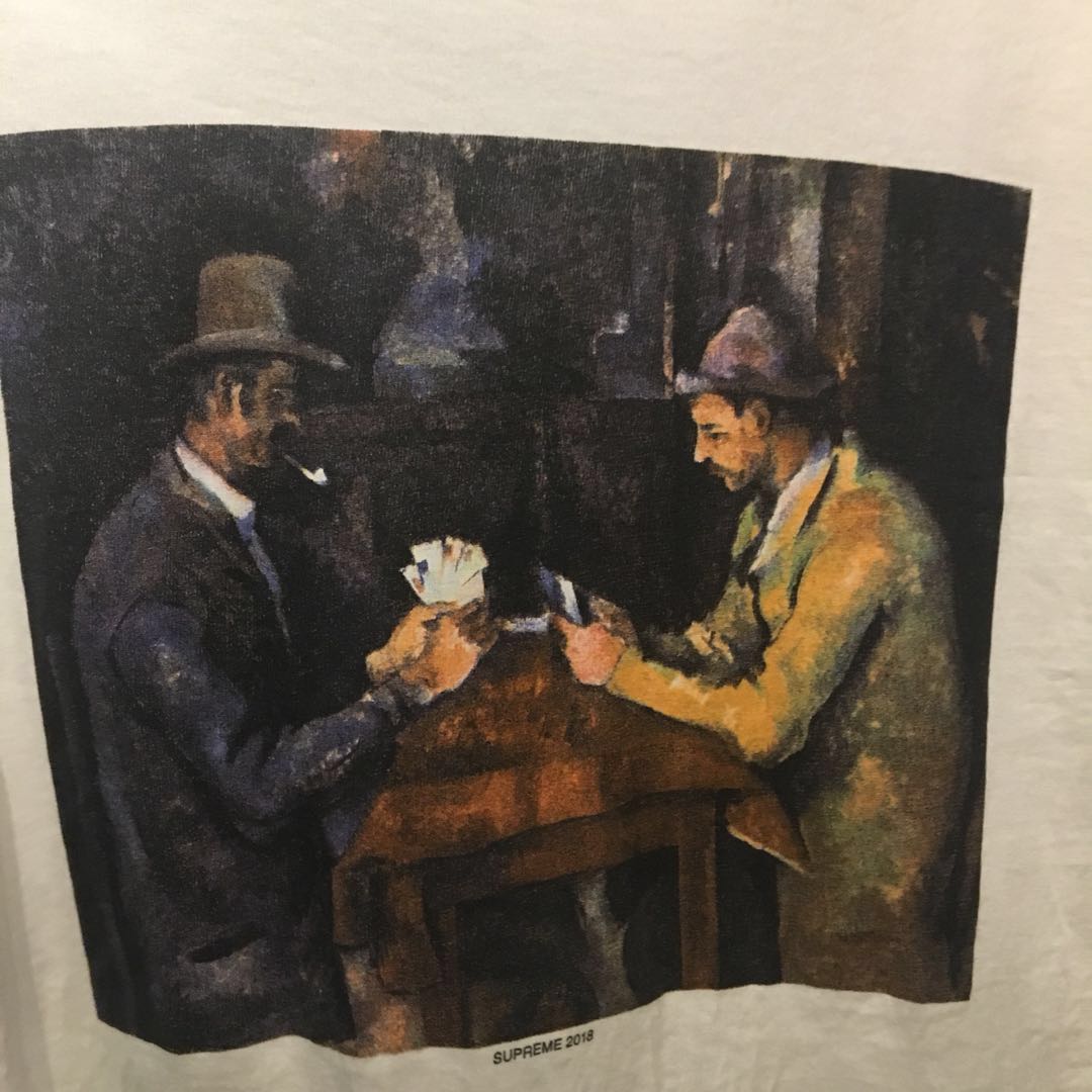 supreme cards tee painting
