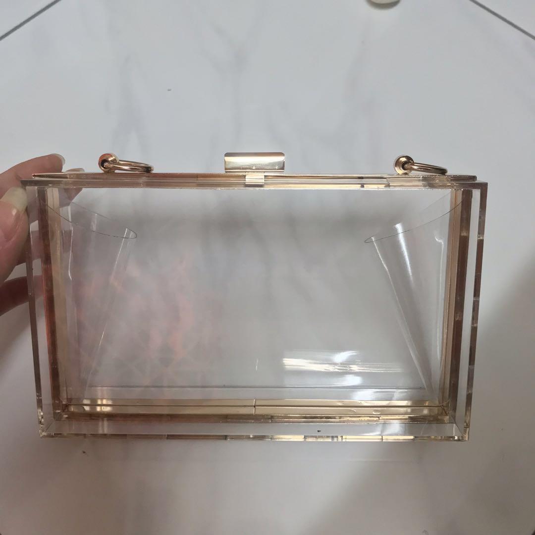 transparent box bag