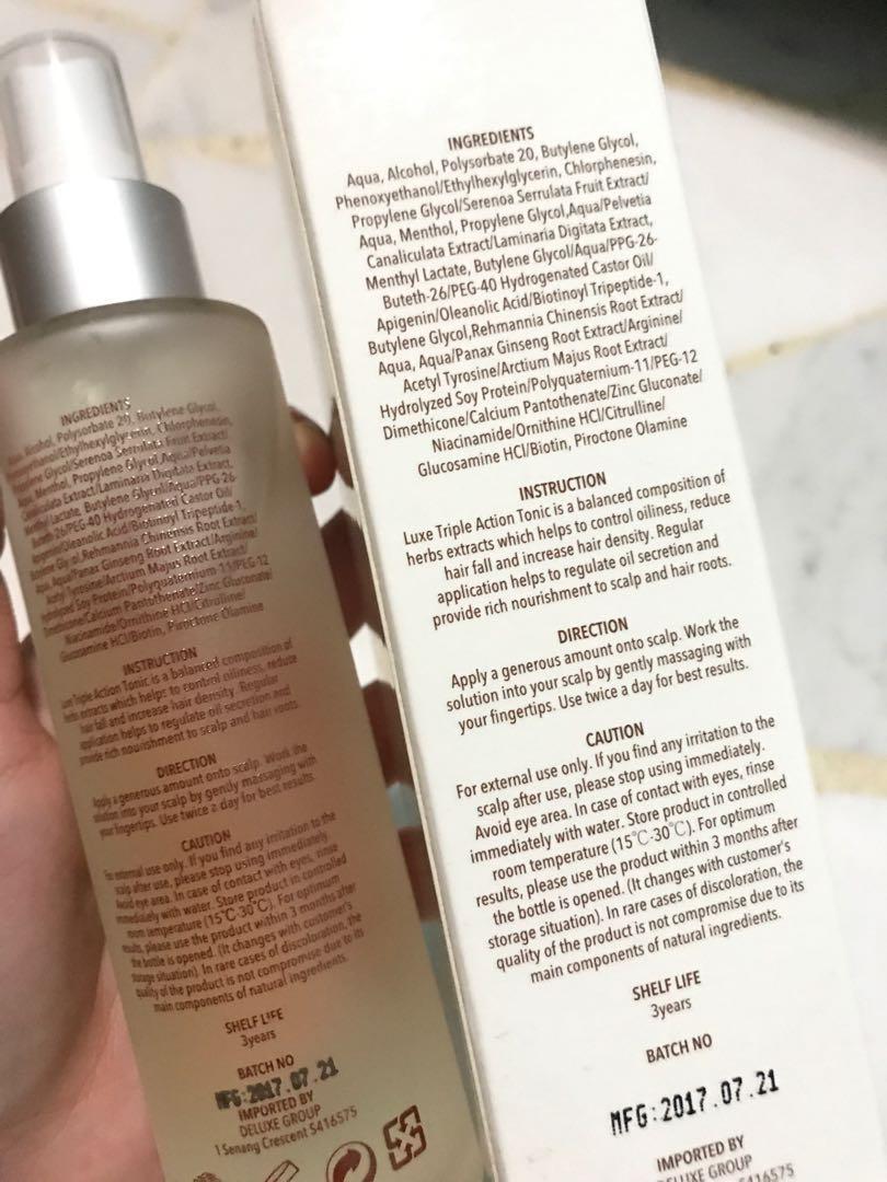 Triple Action Hair Tonic, Beauty & Personal Care, Hair on Carousell Triple Action Hair Tonic, Beauty & Personal Care, Hair on Carousell