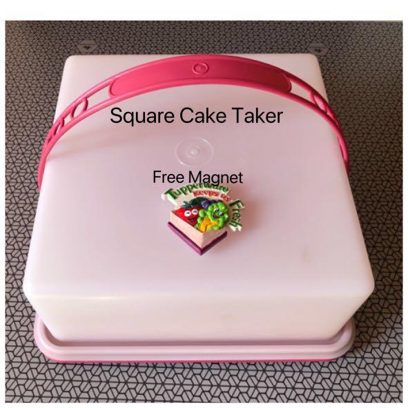 Tupperware Square Cake Taker Home Appliances Kitchenware On