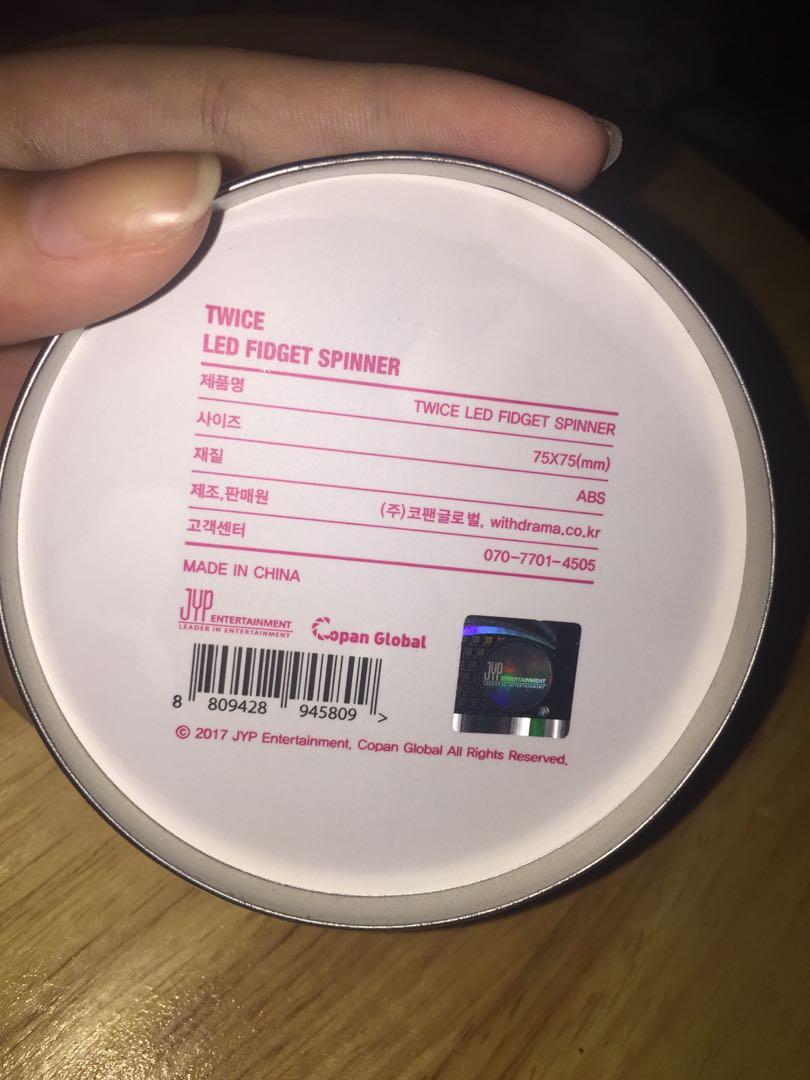 Twice LED fidget spinner (OFFICIAL), Hobbies & Toys, Memorabilia