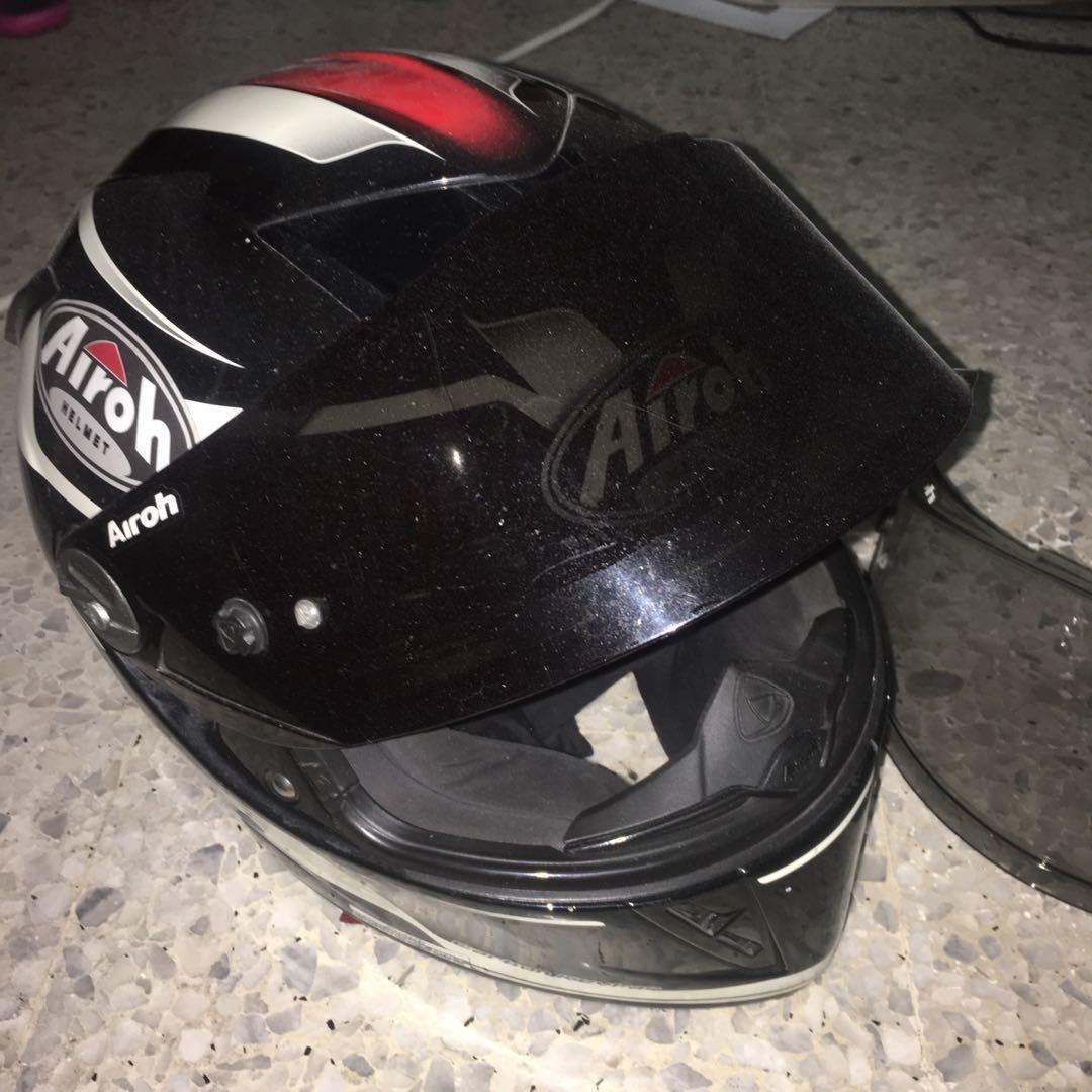Urgent Airoh Gp500 Full Face Carbon Kevlar Helmet Size M Auto