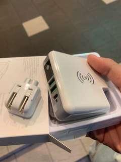 無線充電行動電源（可加購各國插頭）