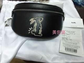 Coach 兔子 腰包 斜背包