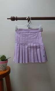 lilac tennis skirt size xs