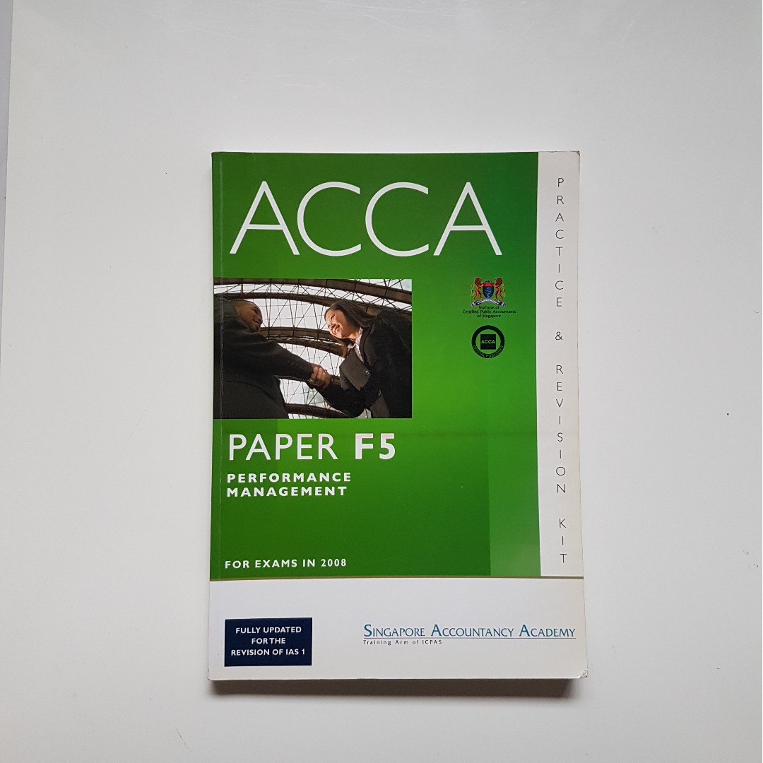 ACCA F5 PERFORMANCE MANAGEMENT: PRACTICE & REVISION KIT, Hobbies & Toys ...