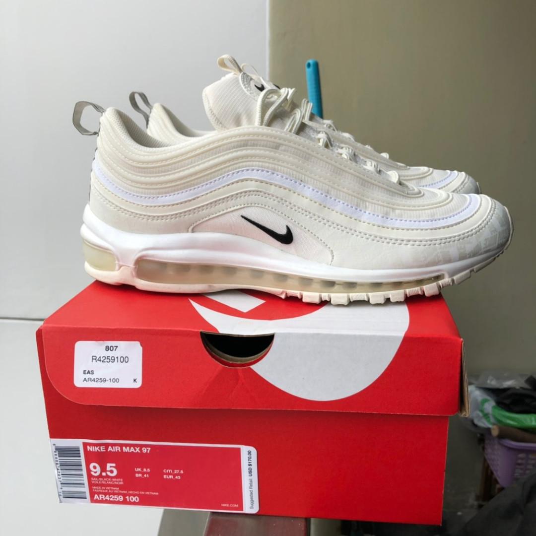 Air max 97 deals cream reflective logo