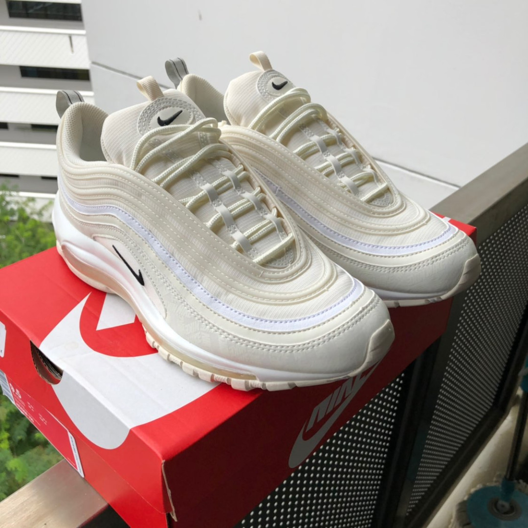 Nike air max 97 reflective logo cream outlet