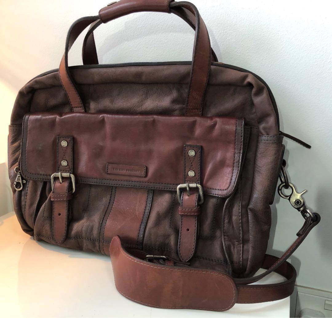 Beautiful FRYE genuine leather messenger/ laptop briefcase, Men's