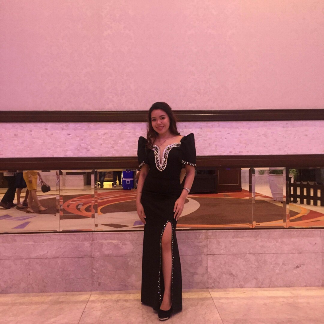 Black Modern Filipiniana for RENT Women s Fashion Dresses Sets