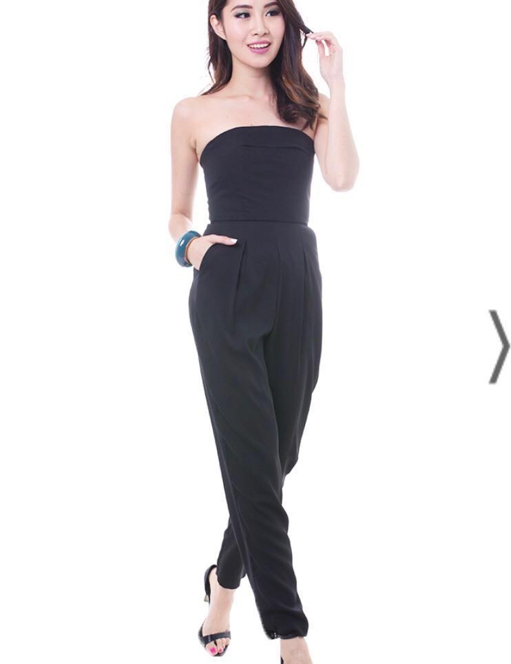 Tube jumpsuit black Clearance