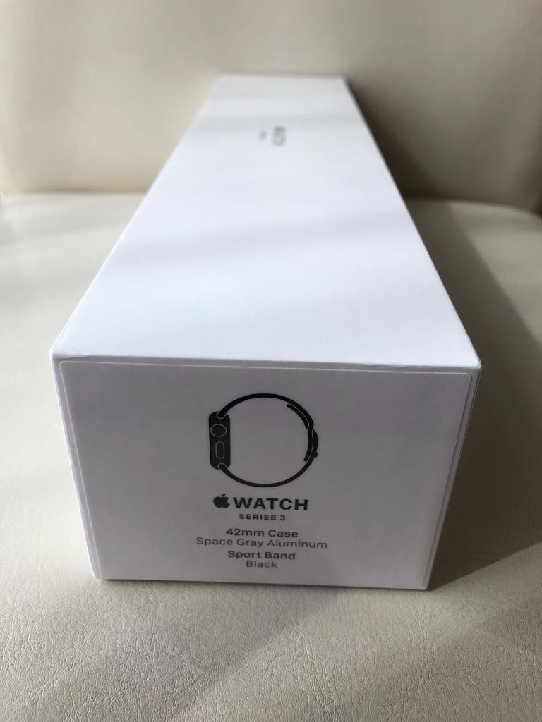 Bnib Sealed Apple Watch Series 3 Gps 42mm Black Sport Band Electronics Others On Carousell