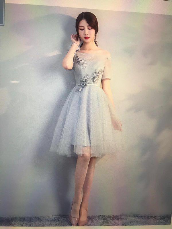 sachin and babi light blue dress Bridesmaid/Banquet/Formal Evening Gown/Dress, Women's Fashion, Dresses &  Sets, Evening dresses & gowns on Carousell