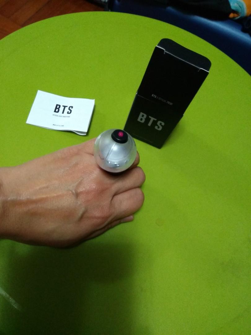 BTS OFFICIAL LIGHT FINGER RING Carousell