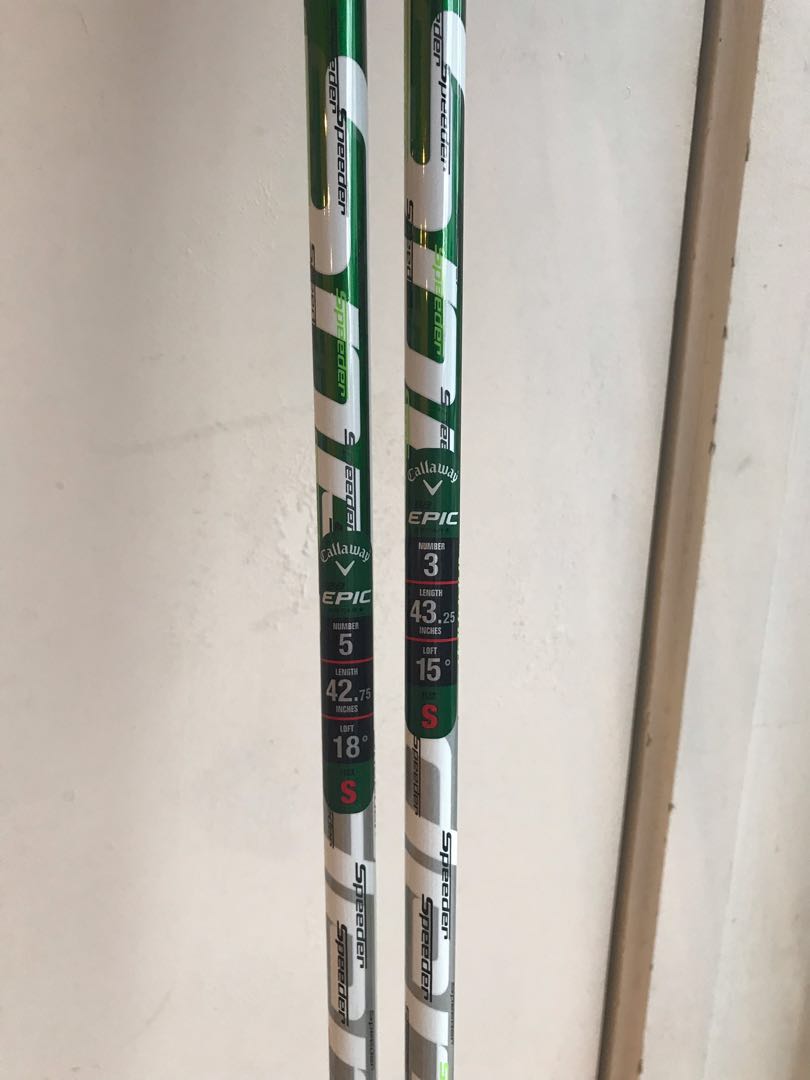 Callaway GBB Epic Star wood shafts by Fujikura for 3&5w, Sports