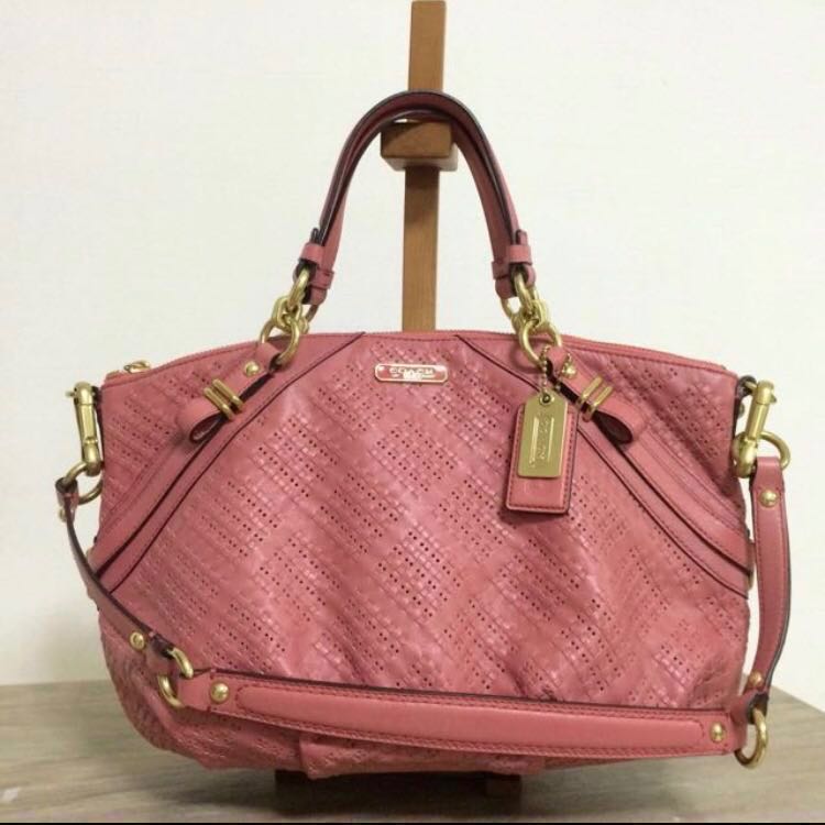 coach woven bag