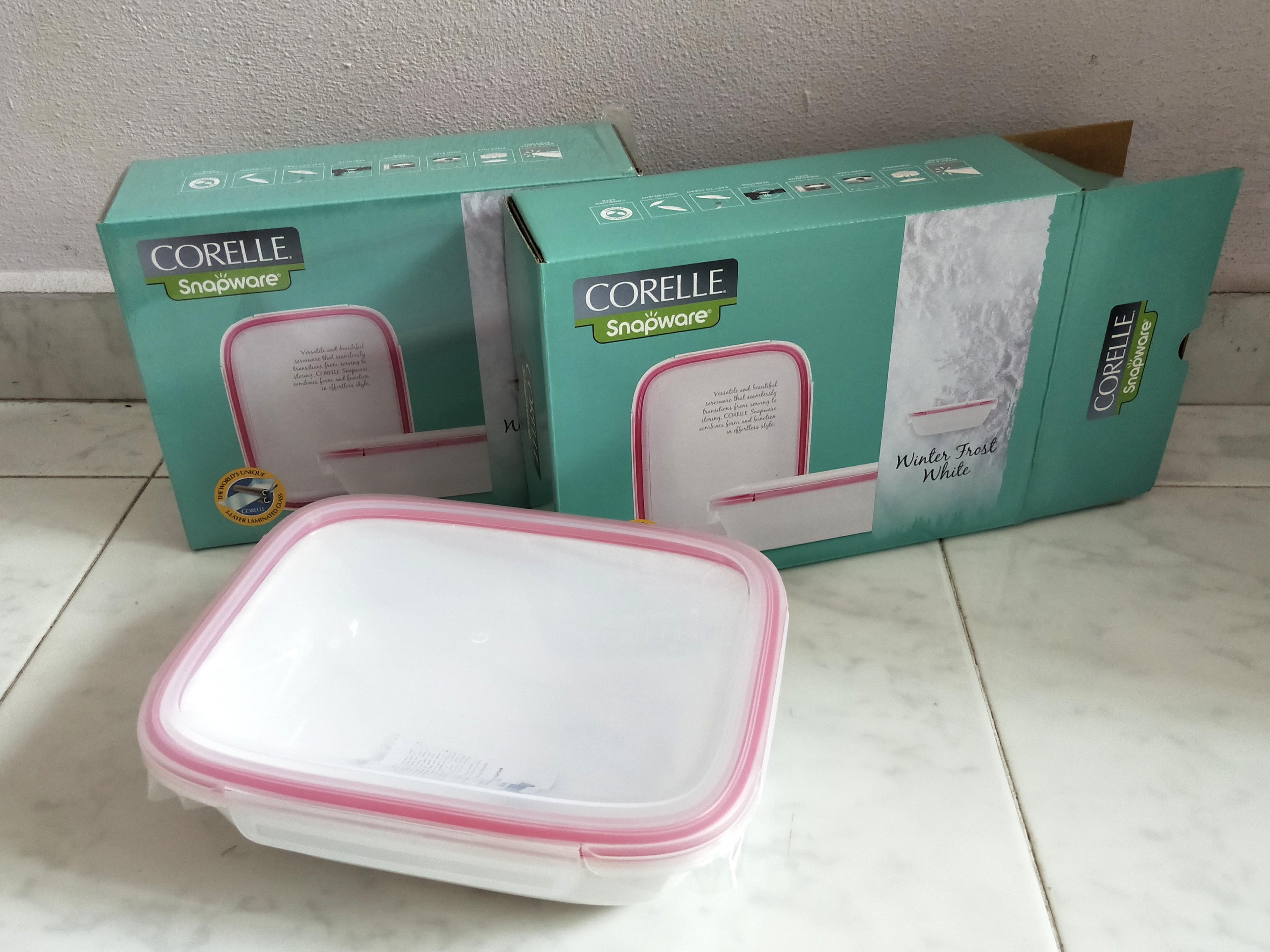 Corelle Snapware Winter Frost White Home Appliances