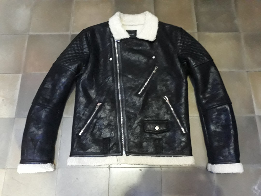 Creative Ant Leather Suede Raider Jacket