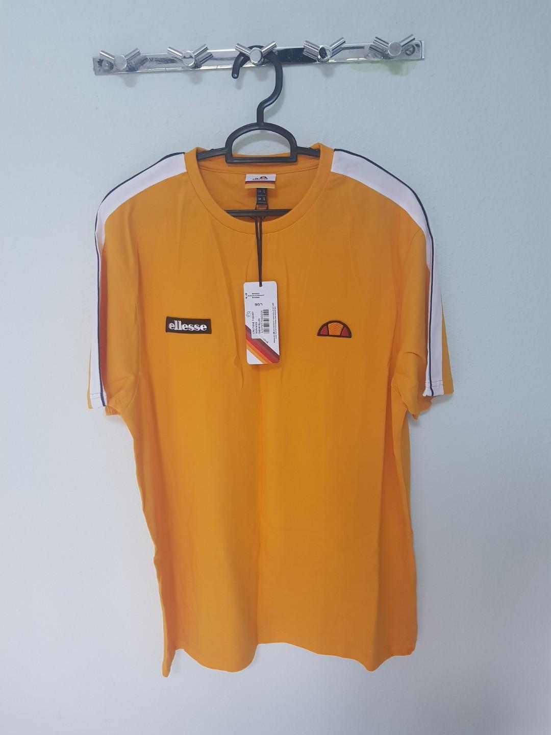 yellow ellesse t shirt