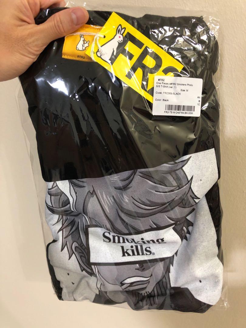 Fr2 X One Piece Sanji Smoking Kills Black Tee Size M Men S Fashion Tops Sets Tshirts Polo Shirts On Carousell