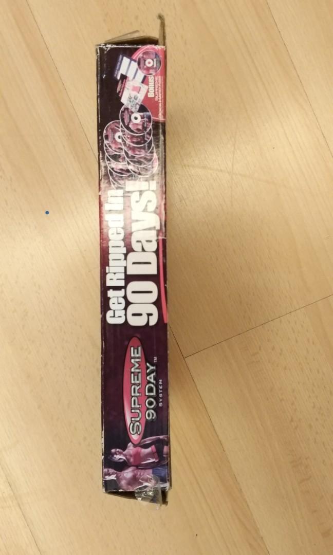 Get Ripped in 90 days Supreme 90 Days, 10 DVD set, Hobbies & Toys ...