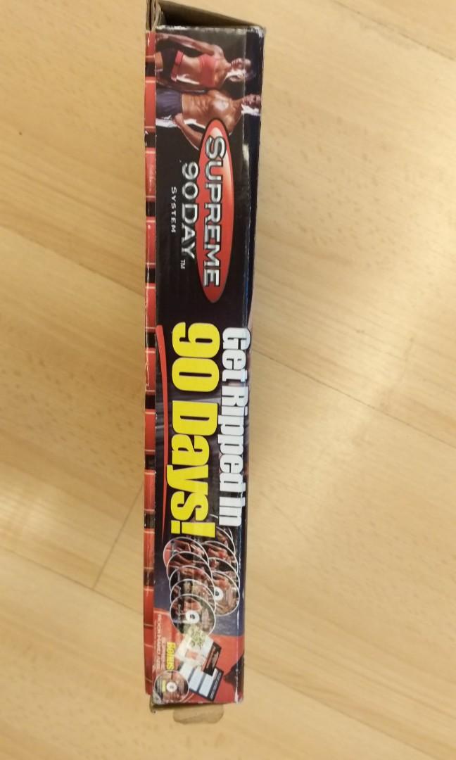 Get Ripped in 90 days Supreme 90 Days, 10 DVD set, Hobbies & Toys ...