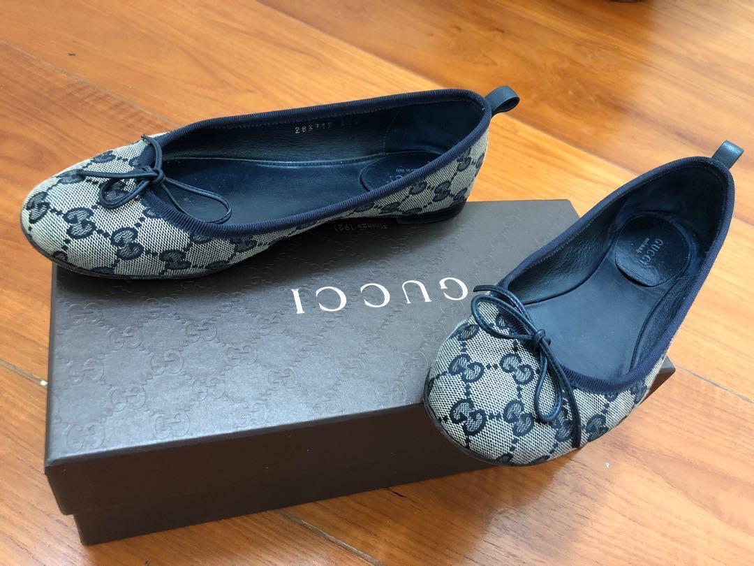 Gucci monogram canvas flats classic design Luxury Sneakers