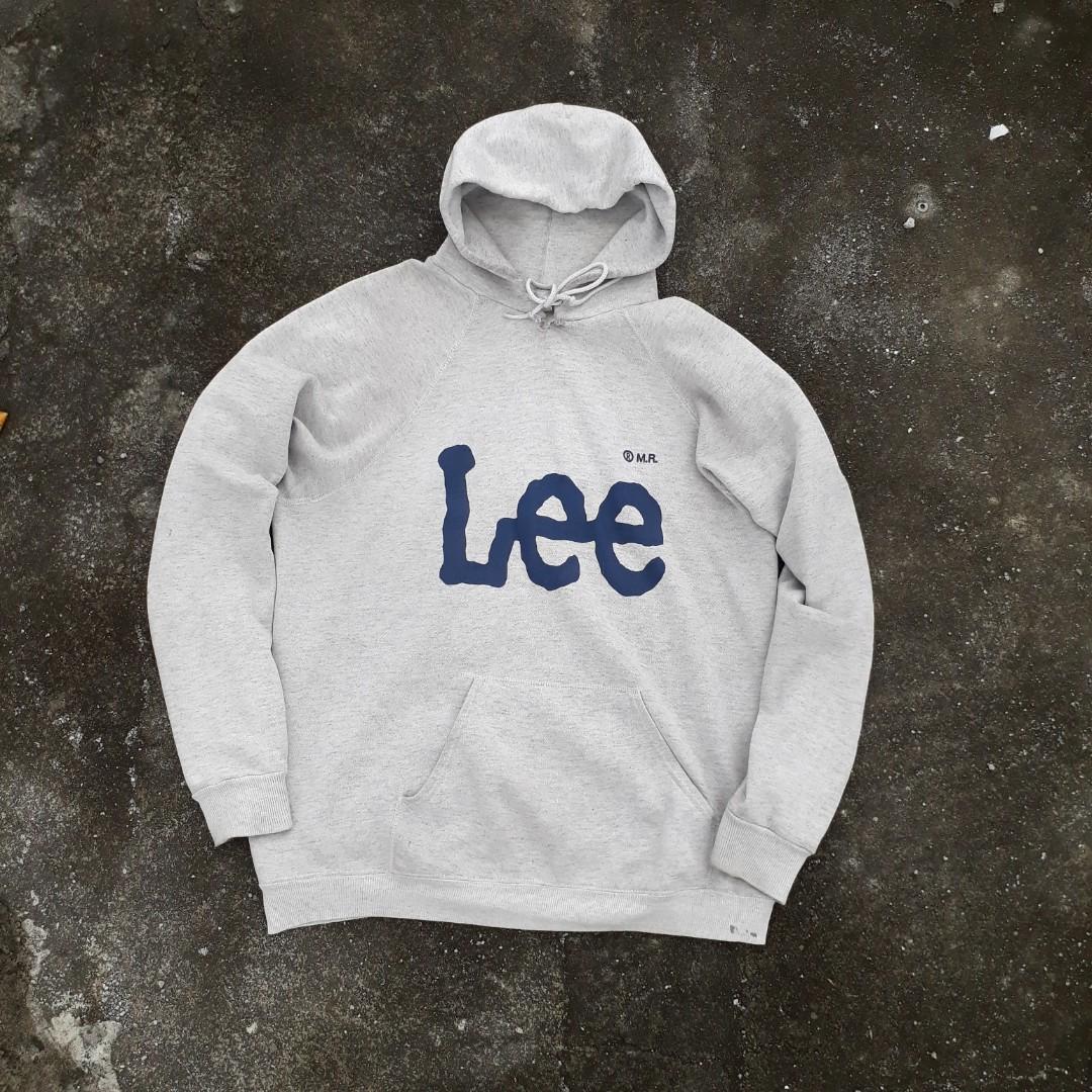 Hoodie Lee built up fit L slimfit, Fesyen Pria, Pakaian , Atasan di  Carousell