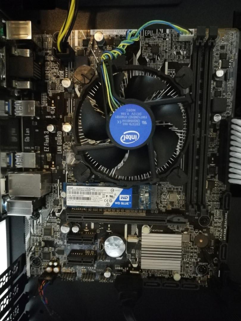 Intel I5 7400 With Asus Prime B250m K Motherboard Electronics Computer Parts Accessories On Carousell